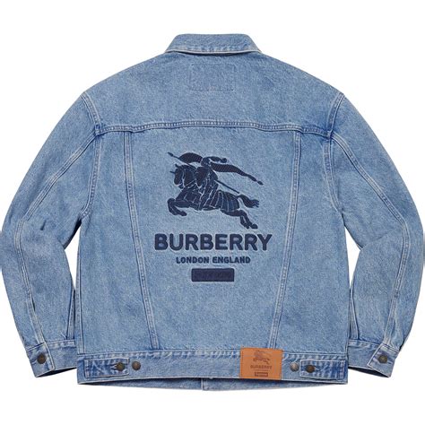 burberry blue jacket|burberry denim jacket mid blue.